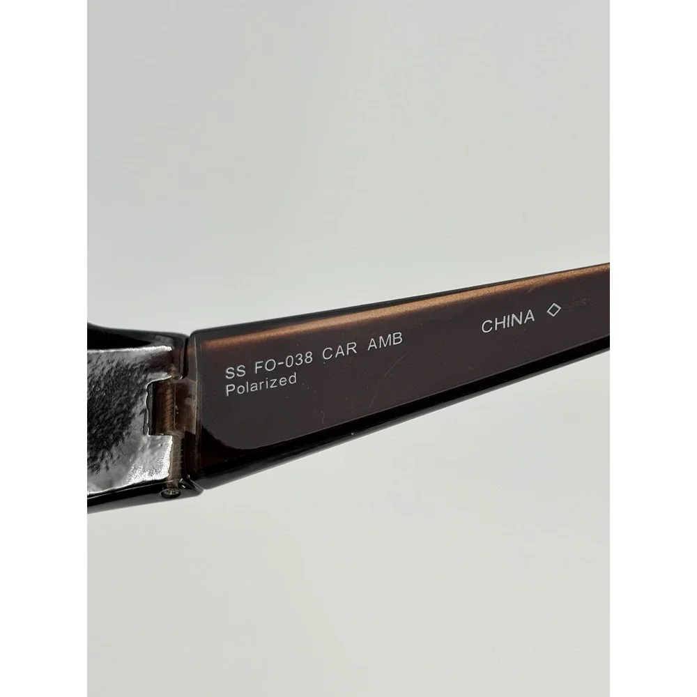 Solar Shield Fit Over Sunglasses Amber Polarized SR1019 Brown